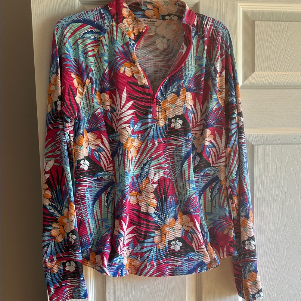 Tommy Bahama Multicolor Floral Button Down Shirt